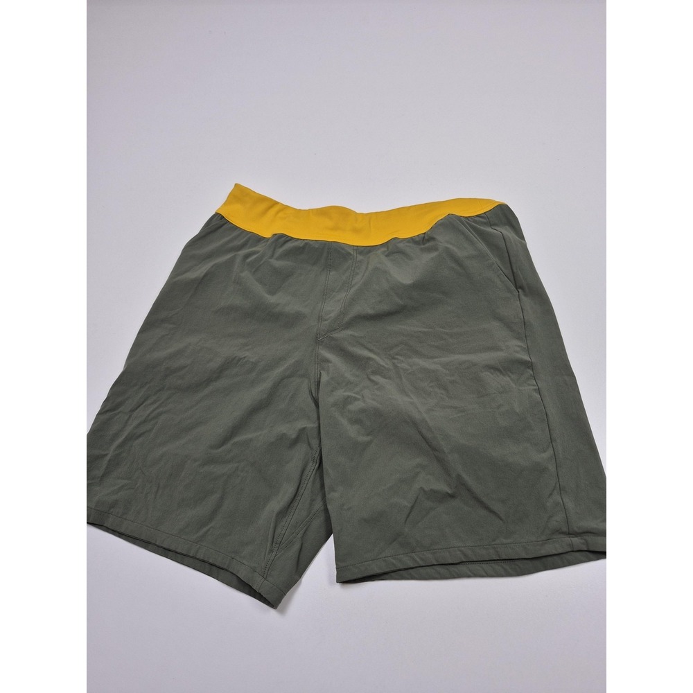 Cotopaxi Shorts Mens Small Green Colorblock 9 Inseam Hiking Running Gym Athletic